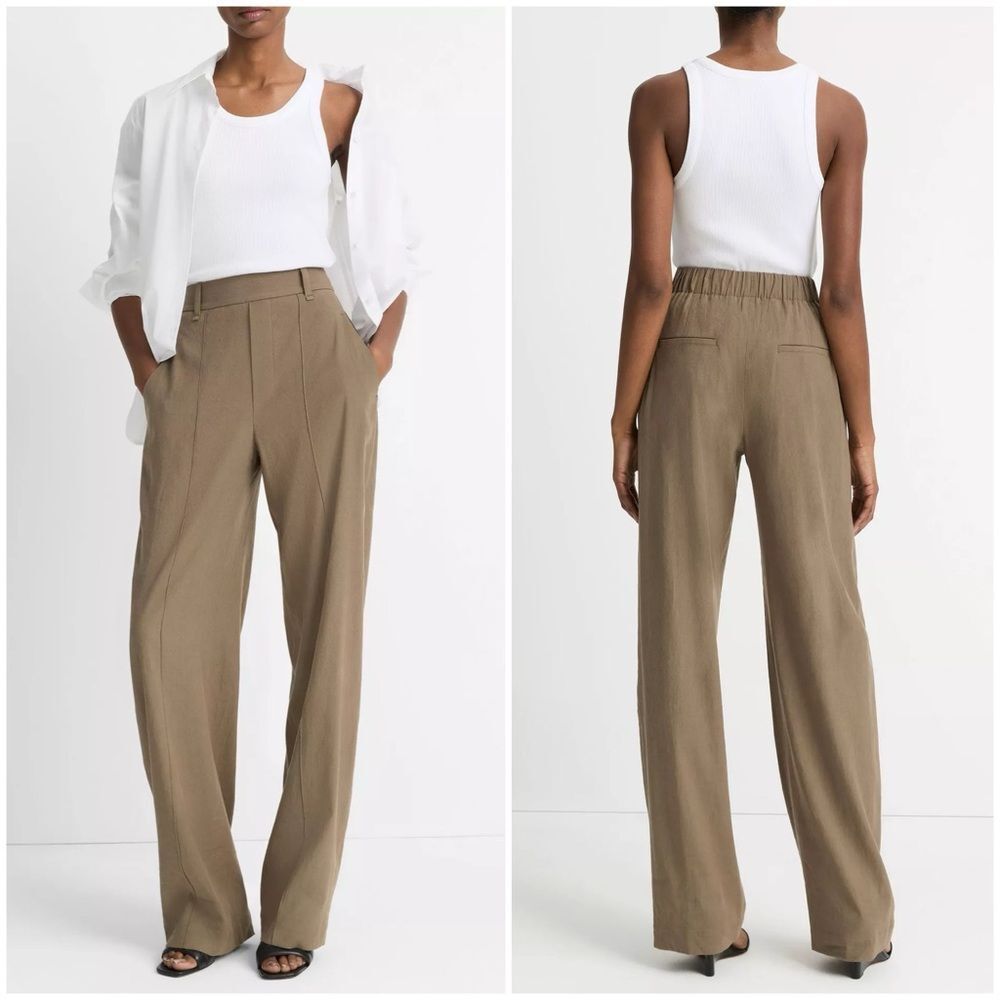 Vince Tan Wide Leg Pants